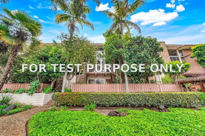 Demo/Test Data 2630 Torrey Pines Unit E-22, La Jolla, Ca 92037