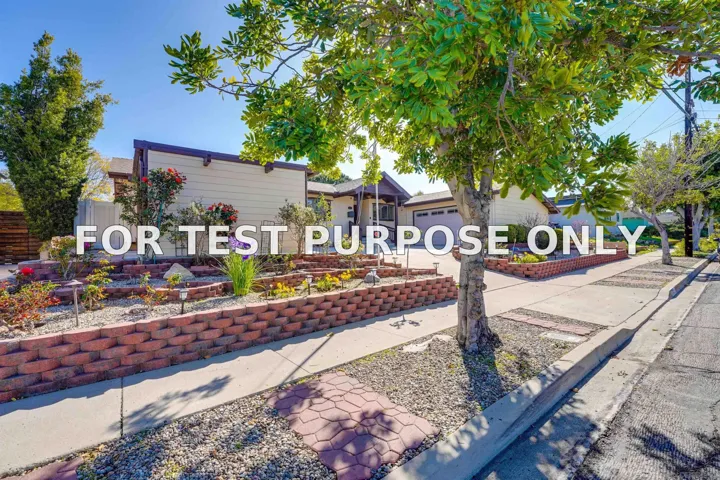 Demo/Test Data 2357 Salisbury Dr, San Diego, Ca 92123