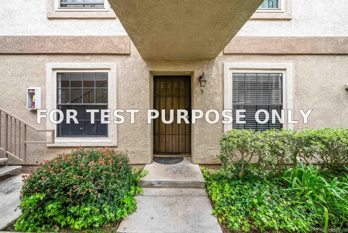 Demo/Test Data 10301 Azuaga St Unit 3, San Diego, Ca 92129