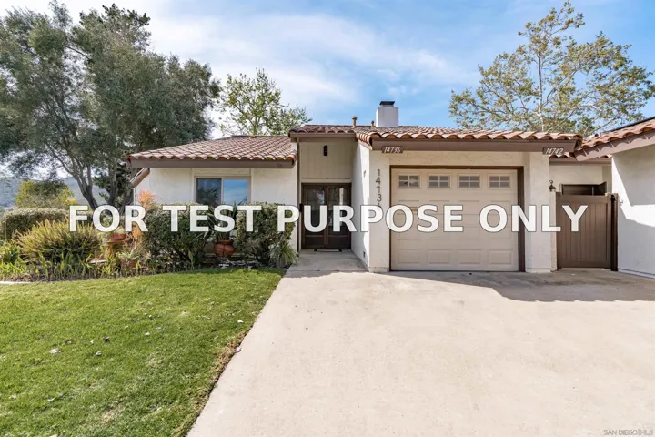 Demo/Test Data 14736 Caminito Orense Oeste, San Diego, Ca 92129
