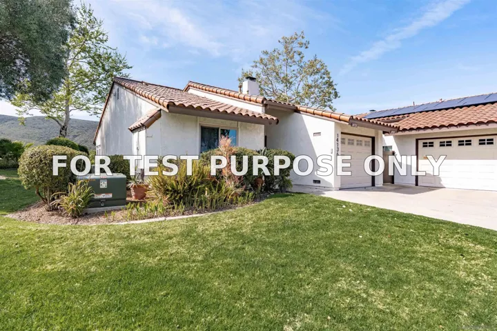 Demo/Test Data 14736 Caminito Orense Oeste, San Diego, Ca 92129