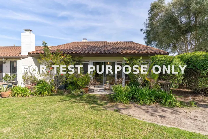 Demo/Test Data 14736 Caminito Orense Oeste, San Diego, Ca 92129
