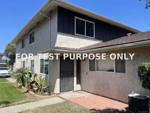 Demo/Test Data 12128 Orange Crest Ct Unit 3, Lakeside, Ca 92040