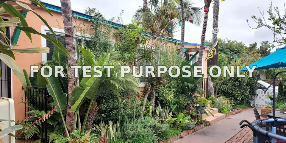 Demo/Test Data 4649-55 Muir Ave., San Diego, Ca 92107
