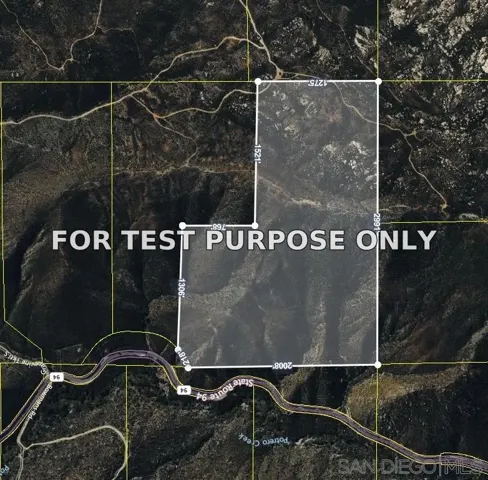 Demo/Test Data Highway 94 Unit 0, Dulzura, Ca 91917