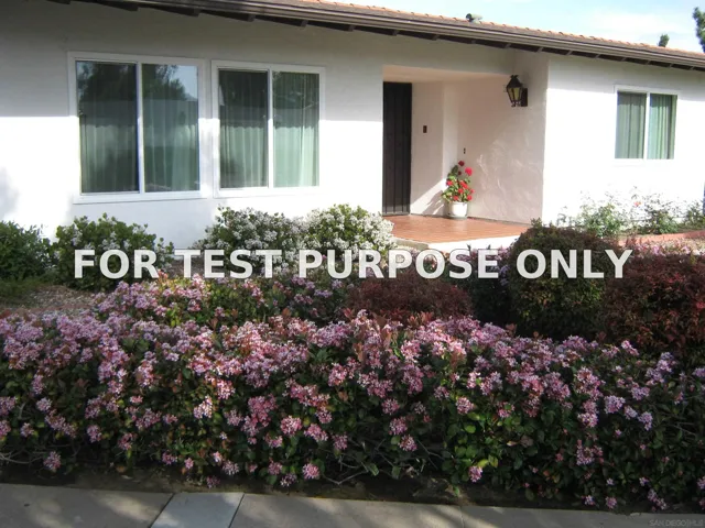 Demo/Test Data 16555 Caminito Vecinos Unit 39, San Diego, Ca 92128