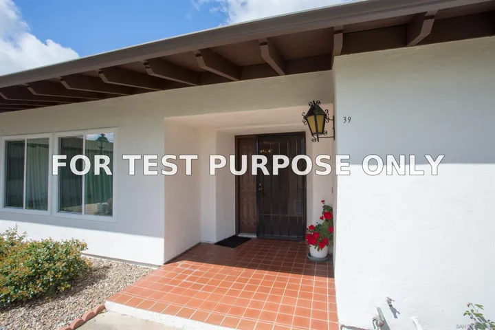 Demo/Test Data 16555 Caminito Vecinos Unit 39, San Diego, Ca 92128