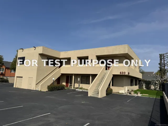 Demo/Test Data 620 E E Main St, El Cajon, Ca 92020