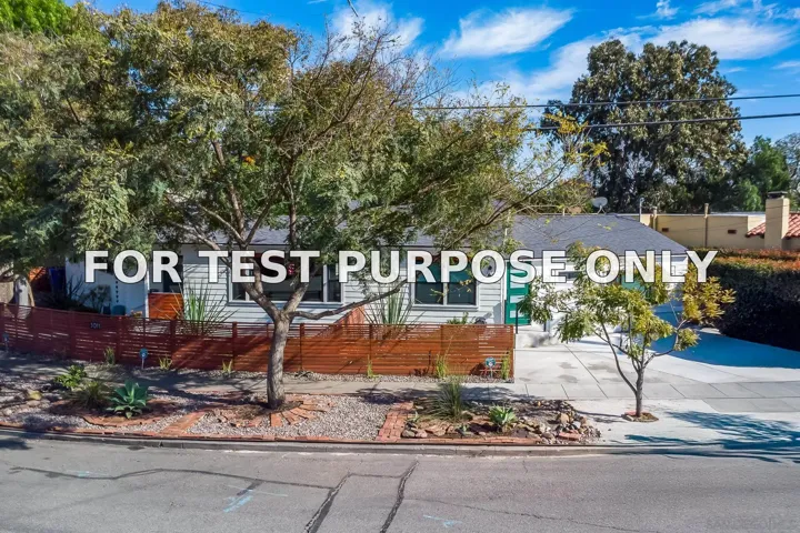 Demo/Test Data 5011 E Mountain View Dr, San Diego, Ca 92116