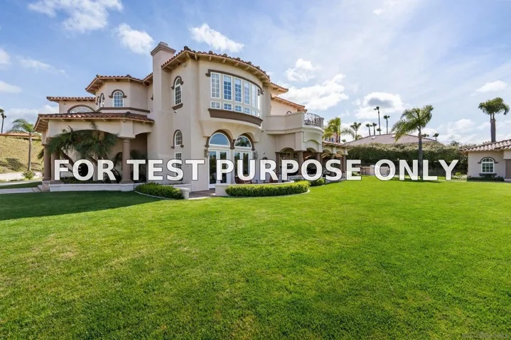 Demo/Test Data 13421 Old Winery Road, Poway, Ca 92064