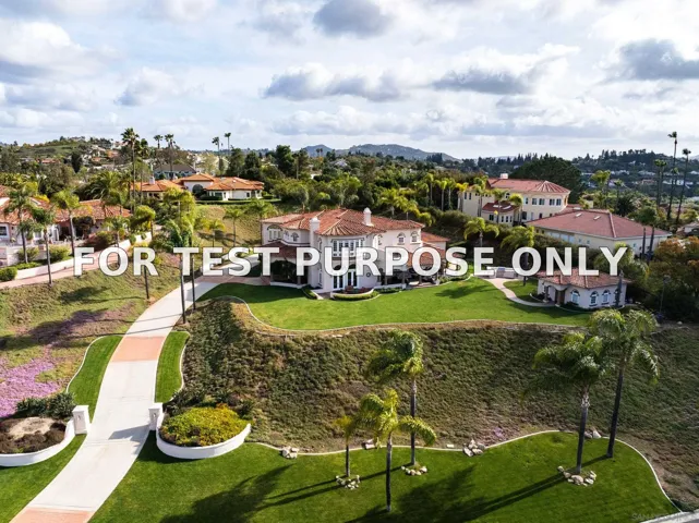 Demo/Test Data 13421 Old Winery Road, Poway, Ca 92064