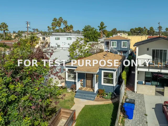 Demo/Test Data 2134 Reed Ave, San Diego, Ca 92109