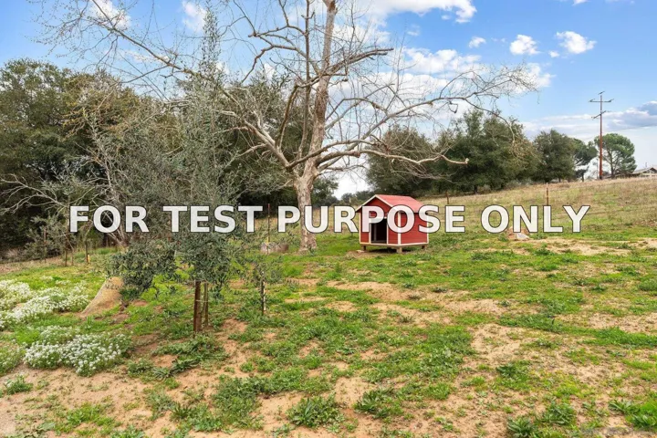 Demo/Test Data 25394 Mesa Grande Road, Santa Ysabel, Ca 92070