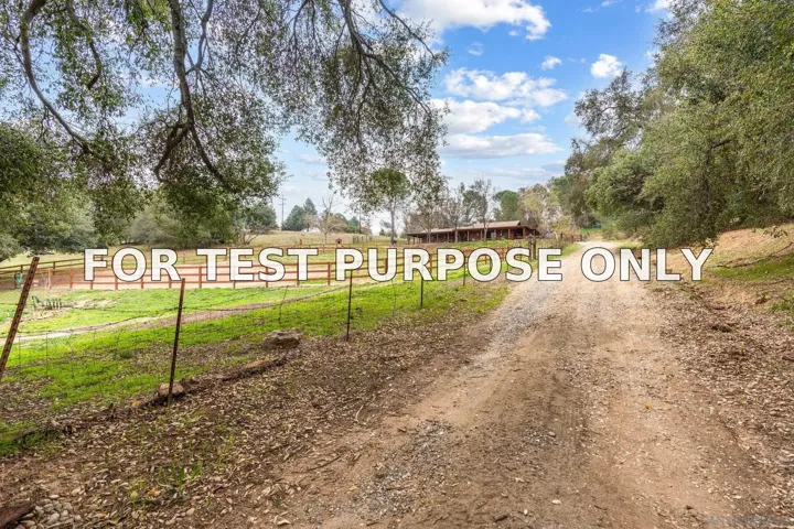 Demo/Test Data 25394 Mesa Grande Road, Santa Ysabel, Ca 92070