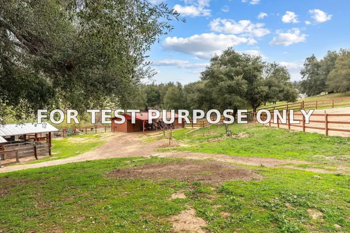 Demo/Test Data 25394 Mesa Grande Road, Santa Ysabel, Ca 92070
