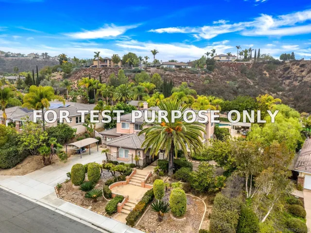 Demo/Test Data 11766 Treadwell Dr, Poway, Ca 92064