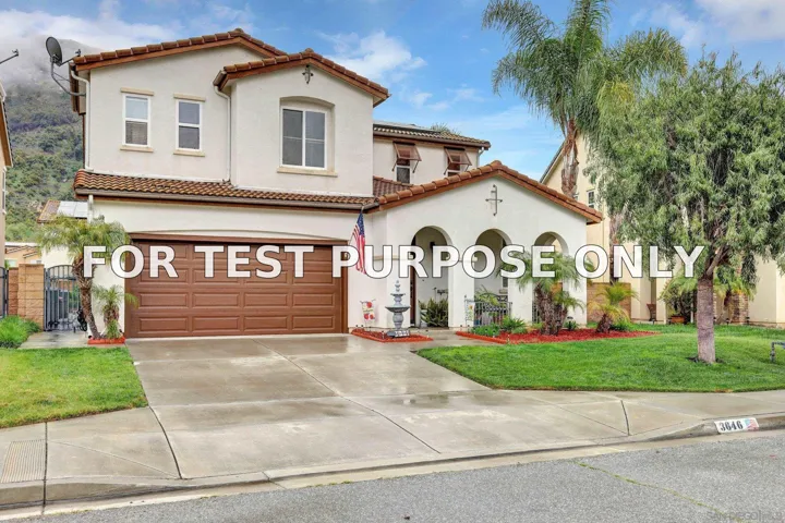 Demo/Test Data 3646 Lake Shore Road, Fallbrook, Ca 92028