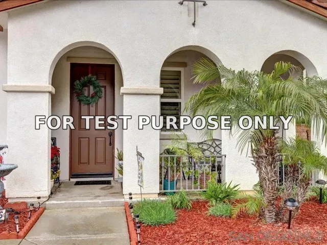 Demo/Test Data 3646 Lake Shore Road, Fallbrook, Ca 92028