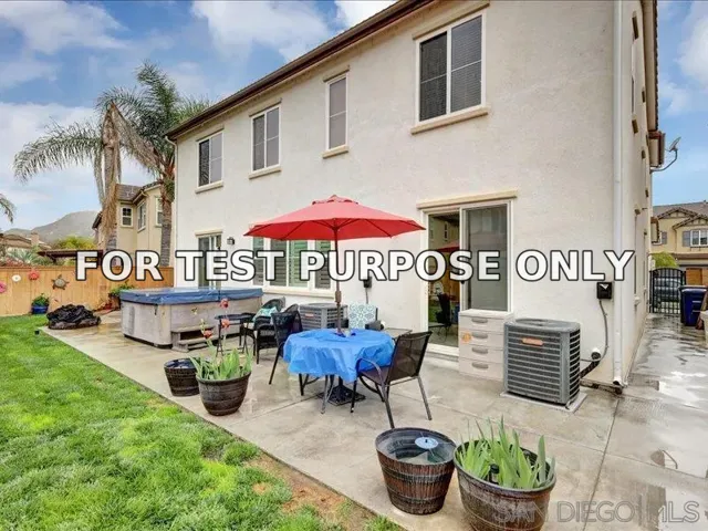Demo/Test Data 3646 Lake Shore Road, Fallbrook, Ca 92028