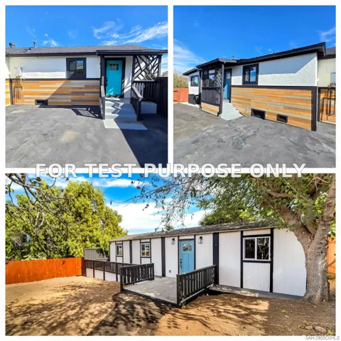 Demo/Test Data 1846 Klauber Avenue, San Diego, Ca 92114