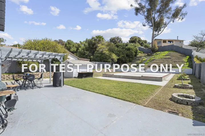 Demo/Test Data 7573 Gayneswood Way, San Diego, Ca 92139