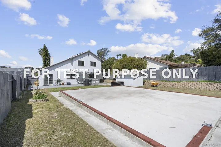 Demo/Test Data 7573 Gayneswood Way, San Diego, Ca 92139