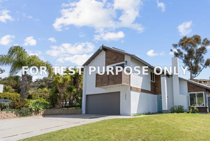Demo/Test Data 7573 Gayneswood Way, San Diego, Ca 92139