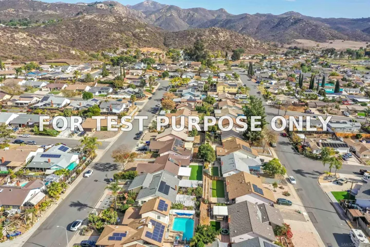 Demo/Test Data 14513 Mirando St, Poway, Ca 92064