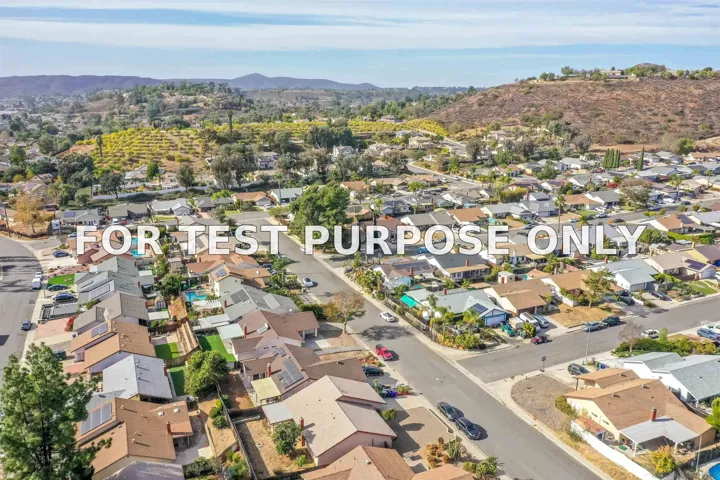 Demo/Test Data 14513 Mirando St, Poway, Ca 92064