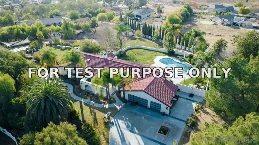 Demo/Test Data 37389 Avenida Chapala, Temecula, Ca 92592