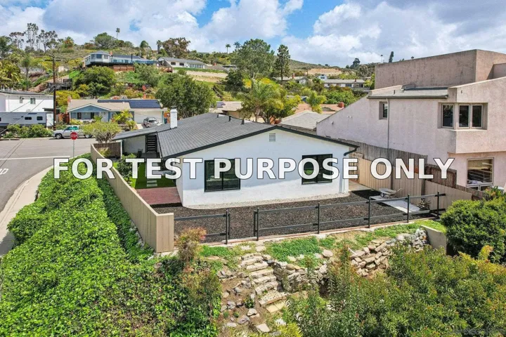 Demo/Test Data 4911 Sparks Ave, San Diego, Ca 92110