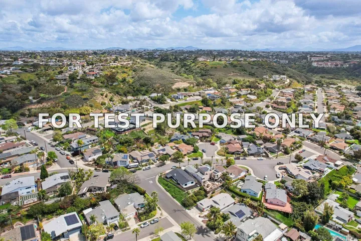Demo/Test Data 4911 Sparks Ave, San Diego, Ca 92110