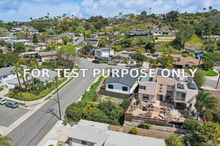 Demo/Test Data 4911 Sparks Ave, San Diego, Ca 92110
