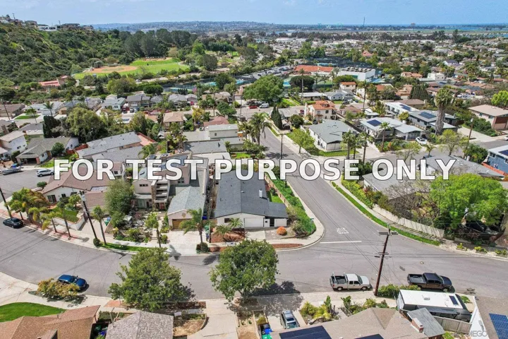Demo/Test Data 4911 Sparks Ave, San Diego, Ca 92110