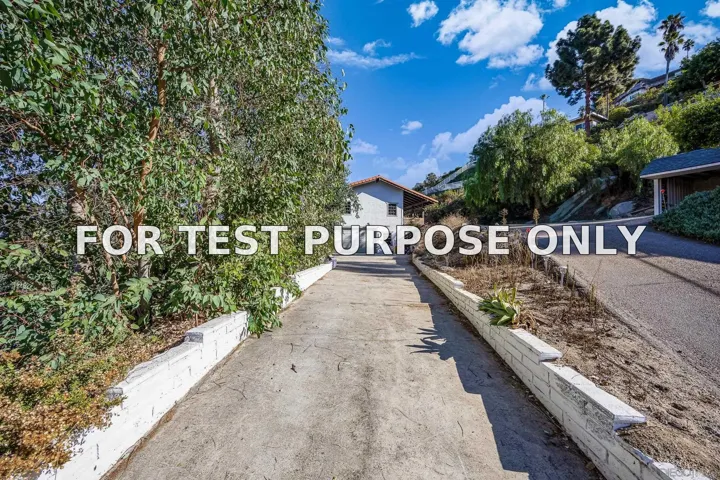 Demo/Test Data 9903 Shadow Rd, La Mesa, Ca 91941