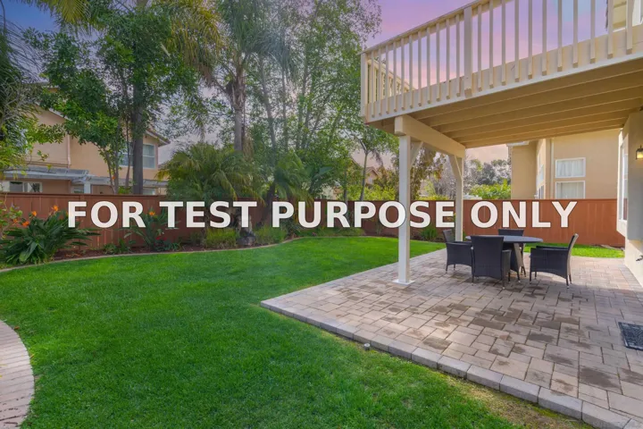 Demo/Test Data 17153 Patina St, San Diego, Ca 92127