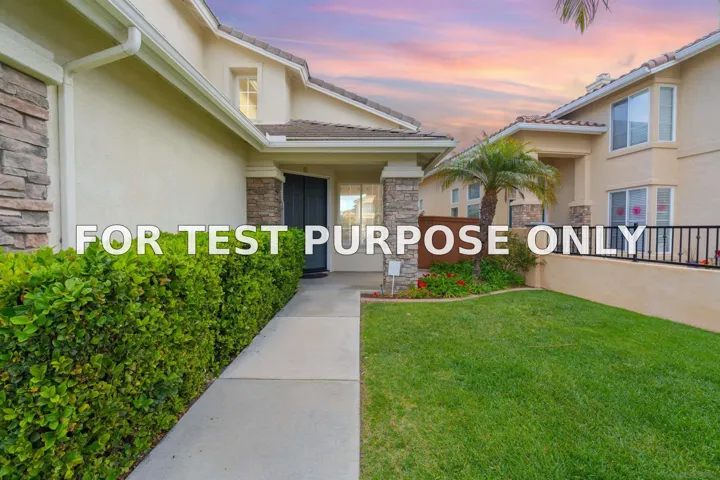 Demo/Test Data 17153 Patina St, San Diego, Ca 92127
