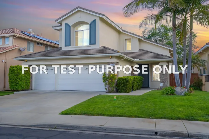Demo/Test Data 17153 Patina St, San Diego, Ca 92127