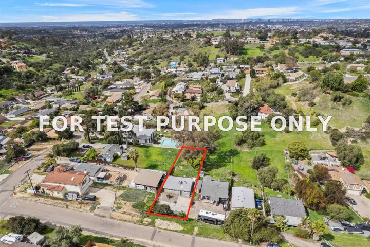Demo/Test Data 1726 Swan St, San Diego, Ca 92114