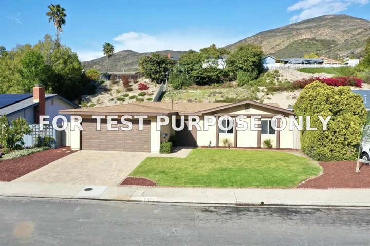 Demo/Test Data 7329 Melotte Street, San Diego, Ca 92119
