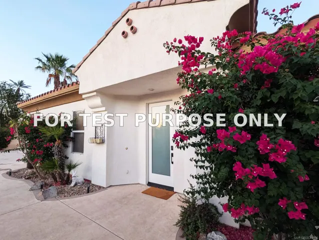 Demo/Test Data 102 Mission Lake Way, Rancho Mirage, Ca 92270