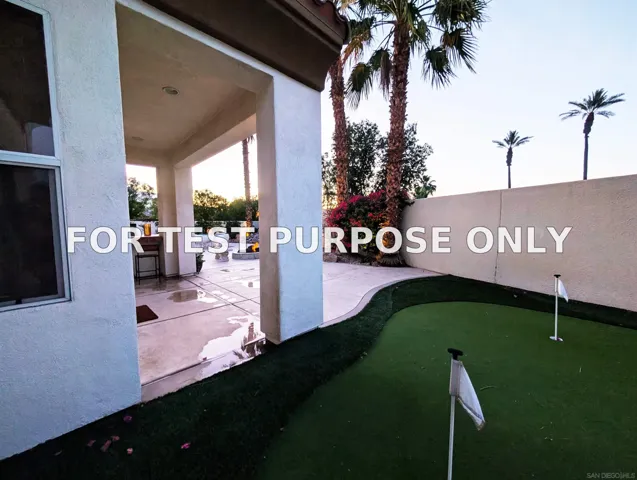 Demo/Test Data 102 Mission Lake Way, Rancho Mirage, Ca 92270