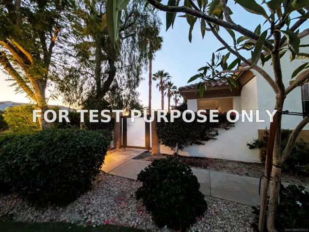 Demo/Test Data 102 Mission Lake Way, Rancho Mirage, Ca 92270