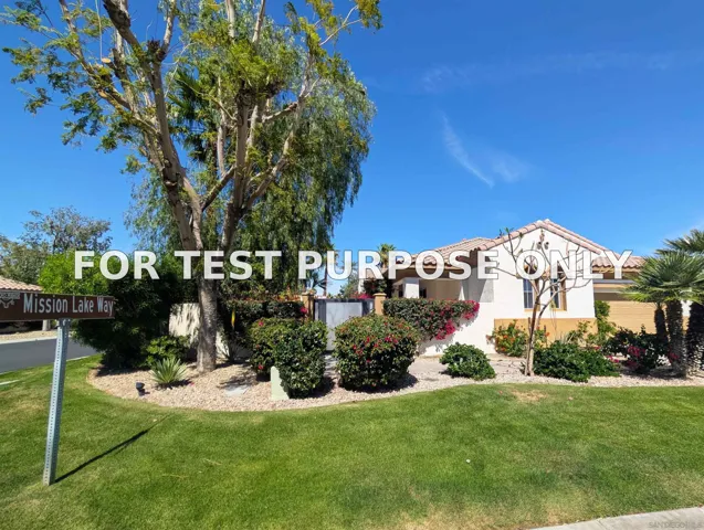 Demo/Test Data 102 Mission Lake Way, Rancho Mirage, Ca 92270
