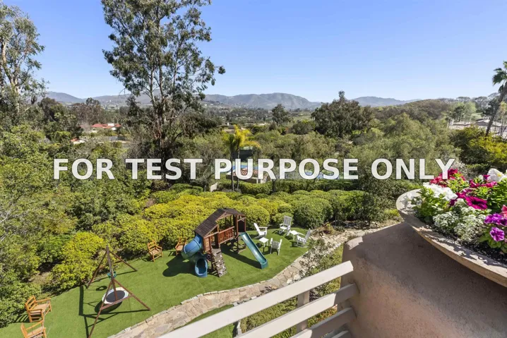 Demo/Test Data 17037 El Mirador, Rancho Santa Fe, Ca 92067
