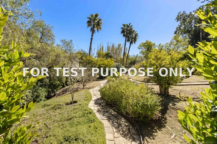 Demo/Test Data 17037 El Mirador, Rancho Santa Fe, Ca 92067