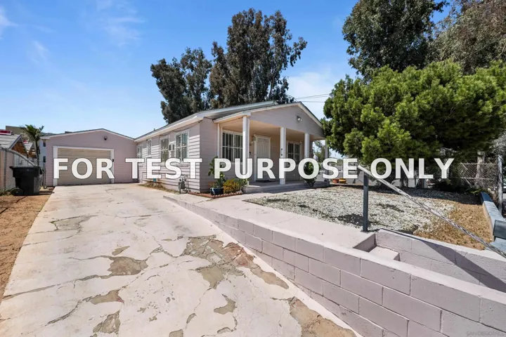 Demo/Test Data 420 S 45th St, San Diego, Ca 92113