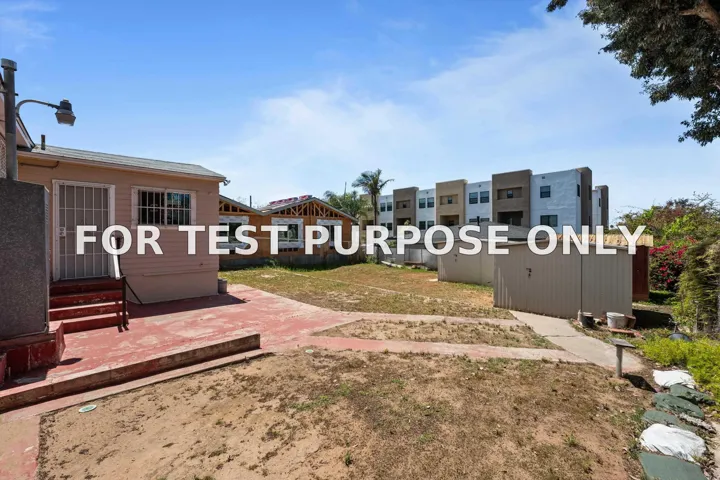 Demo/Test Data 420 S 45th St, San Diego, Ca 92113