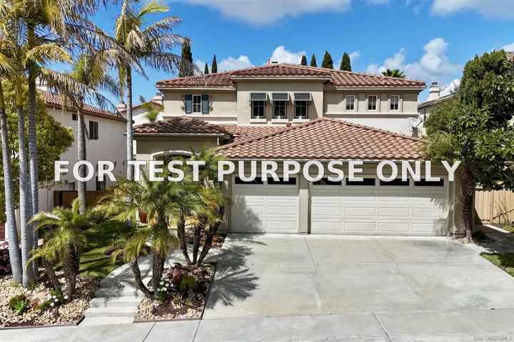 Demo/Test Data 5032 Manor Ridge Ln, San Diego, Ca 92130