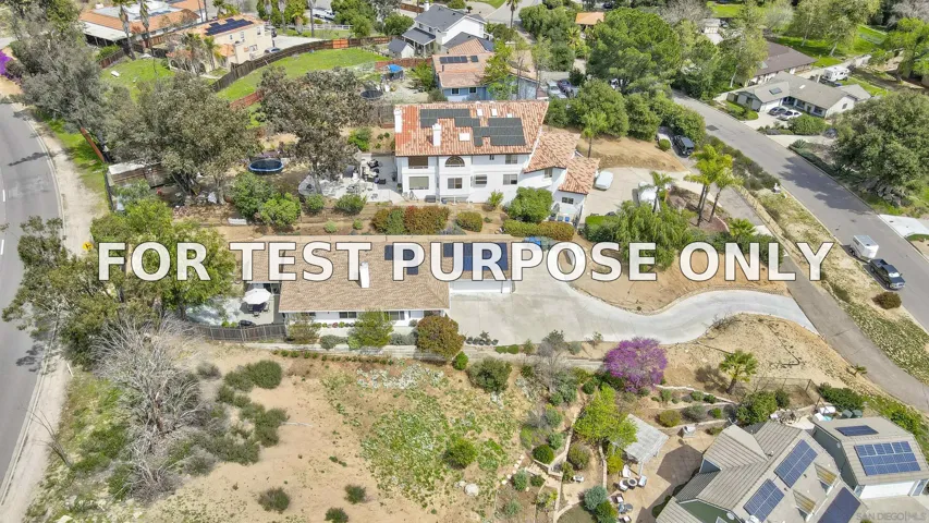 Demo/Test Data 24610 Pappas Rd, Ramona, Ca 92065